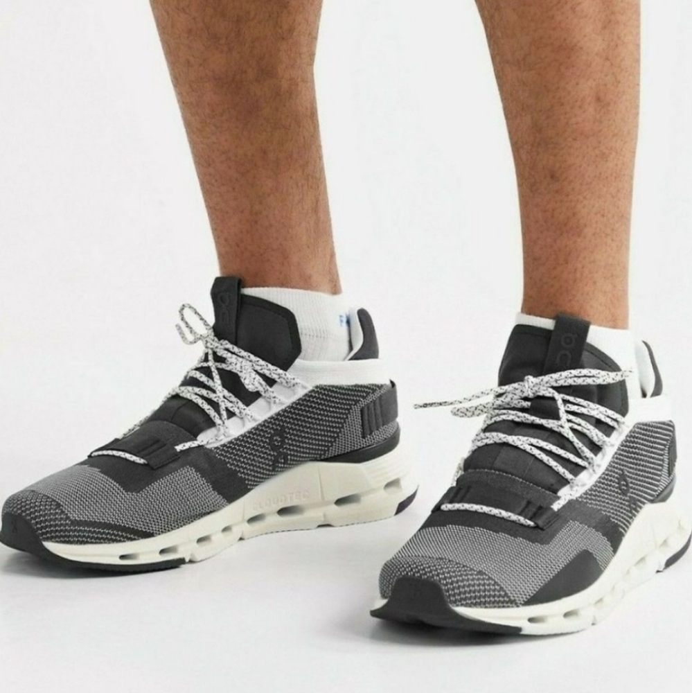 On Cloudnova 26.99265 Black/White Men's Running Shoes, M12